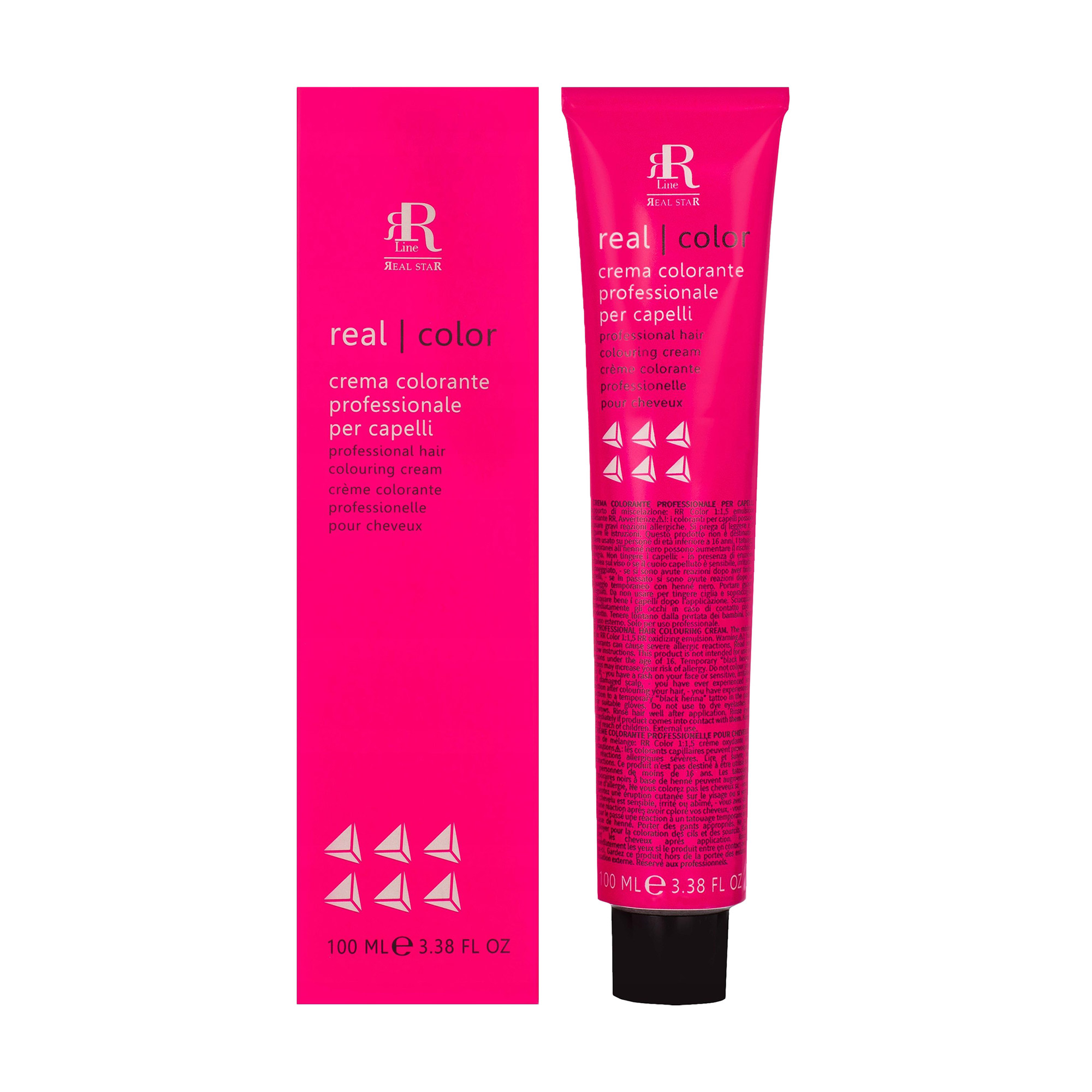 Перманентна крем-фарба для волосся RR Line Hair Colouring Cream 5/01 Попелястий світло-каштановий натуральний, 100 мл